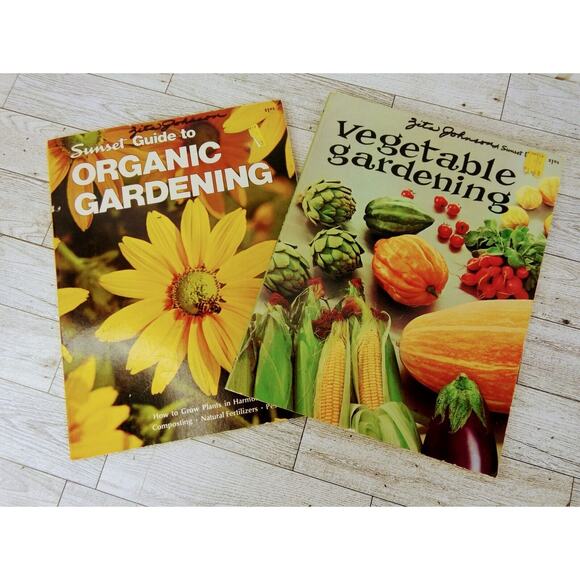 Lot of 2 - Vtg 1970s - Vegetable Gardening / Organic Gardening - Sunset Books PB - Picture 1 of 16